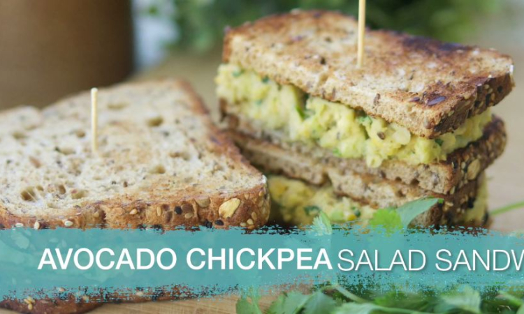 Avocado Chickpea Salad Sandwich